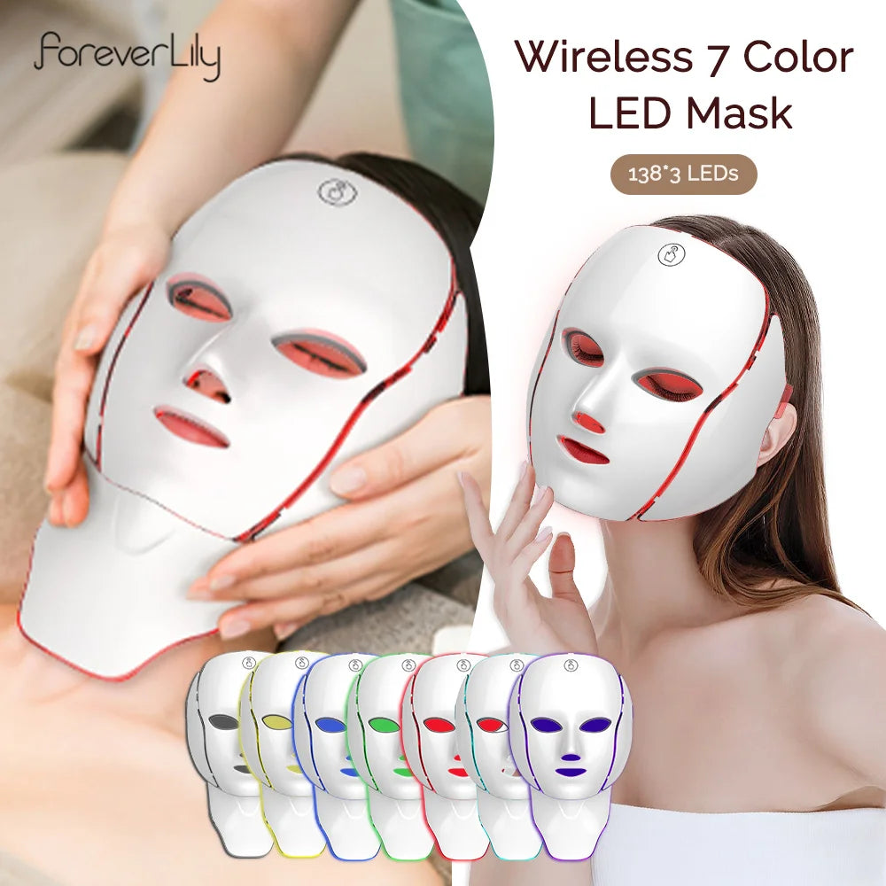 Glowlaya Prism 7-color LED face and neck mask