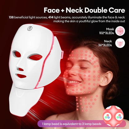 Glowlaya Prism 7-color LED face and neck mask – image 3
