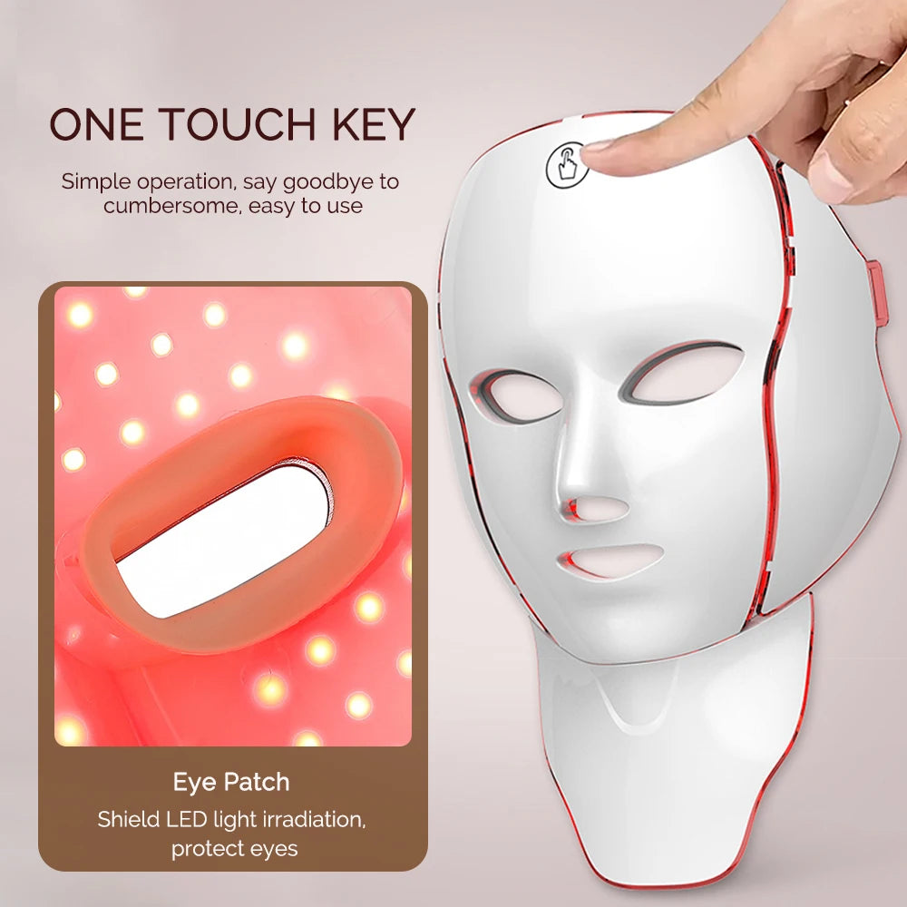 Glowlaya Prism 7-color LED face and neck mask – image 6