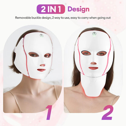 Glowlaya Prism 7-color LED face and neck mask – image 4