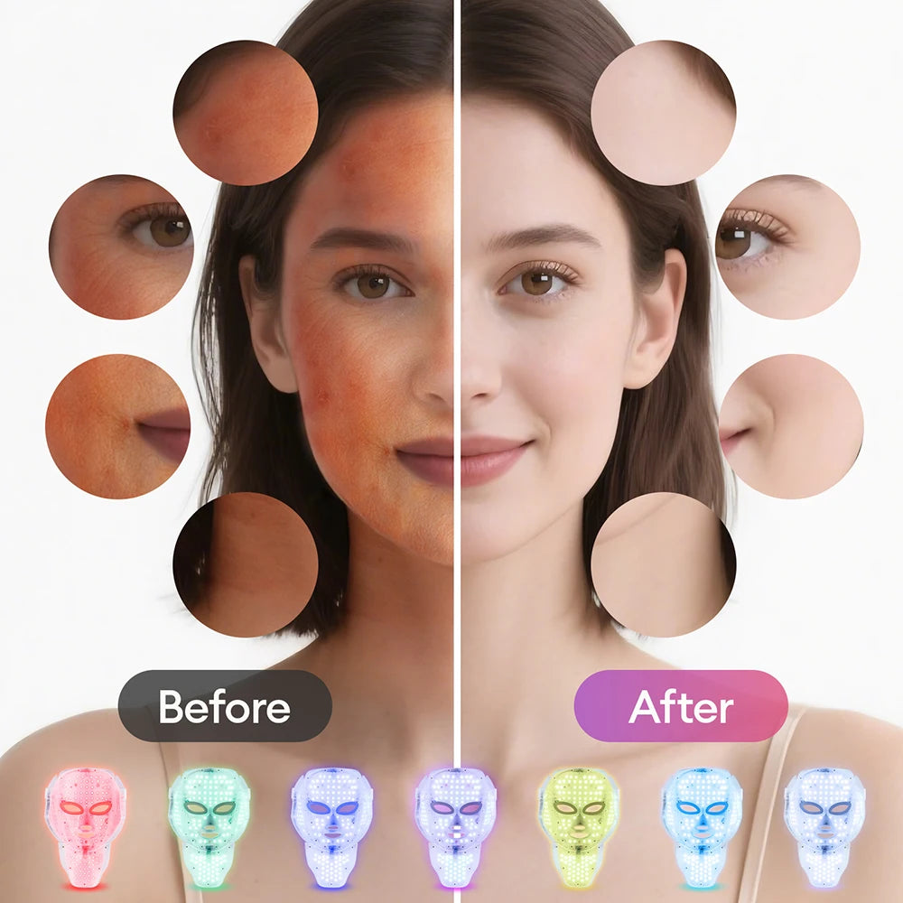 Glowlaya Prism 7-color LED face and neck mask – image 5